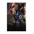 Arcane Poster ‚Äî Character Collage Art Print | Animated TV Wall Art