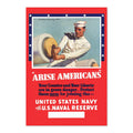 Arise Americans ‚Äî Join the Navy ‚Äî WWII Poster 1942 | Vintage War Wall Art