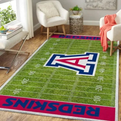 Football Field Rug for Game Room Decor and Fans ...