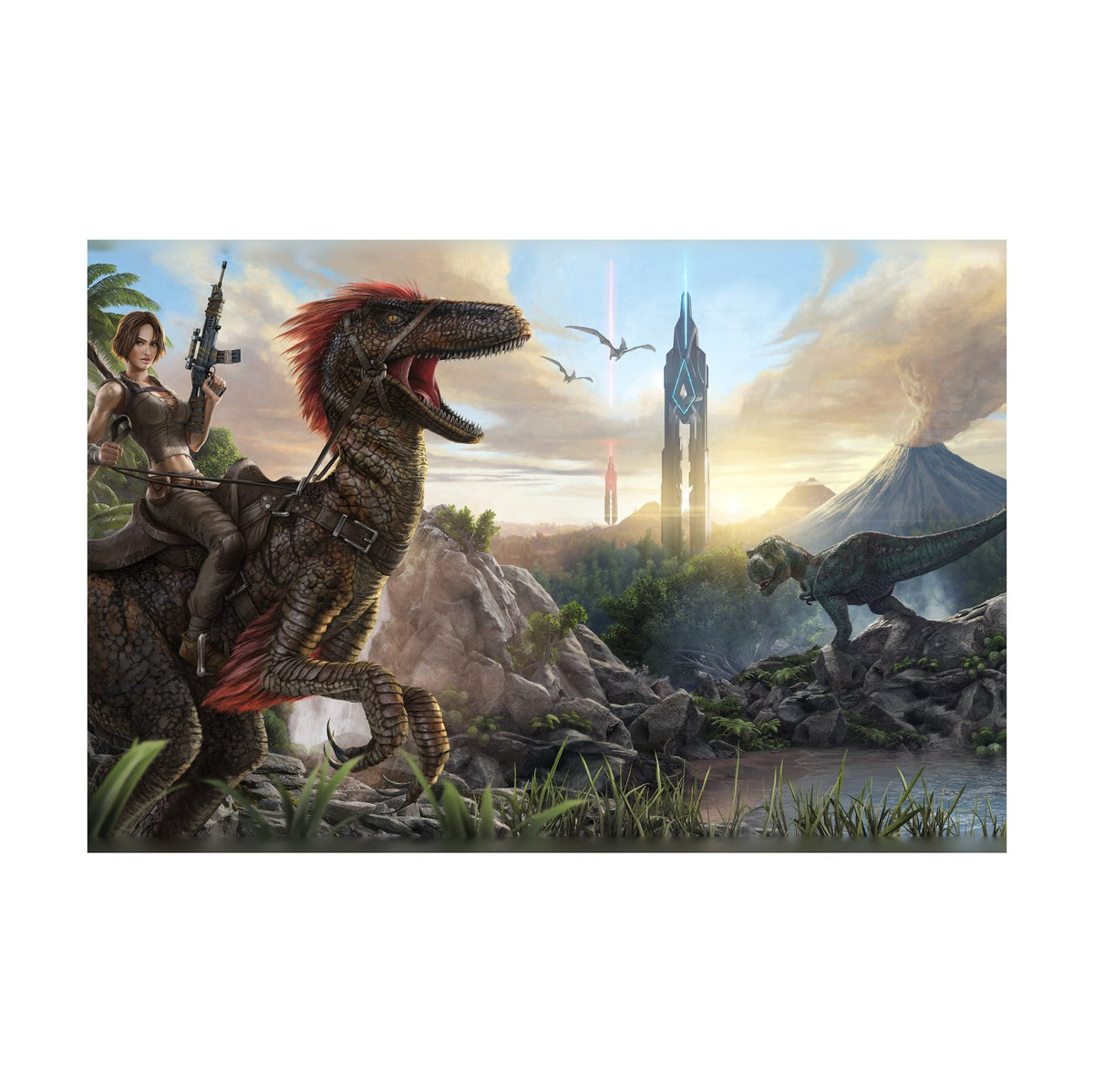 ARK: Survival Evolved Poster ‚Äî Key Art Print | Survival Gaming Wall Art