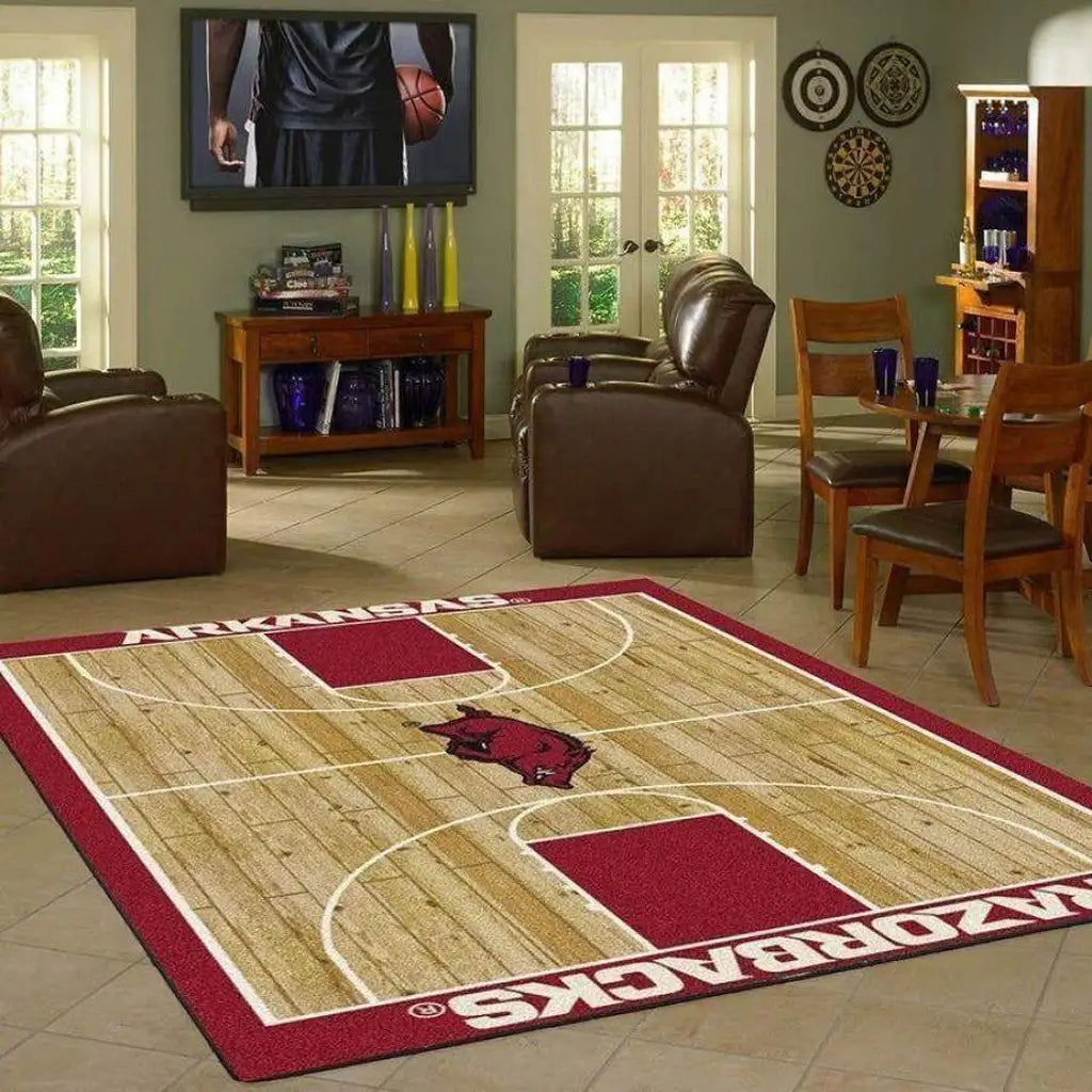 Arkansas Razorbacks Rug Ð Basketball Court...
