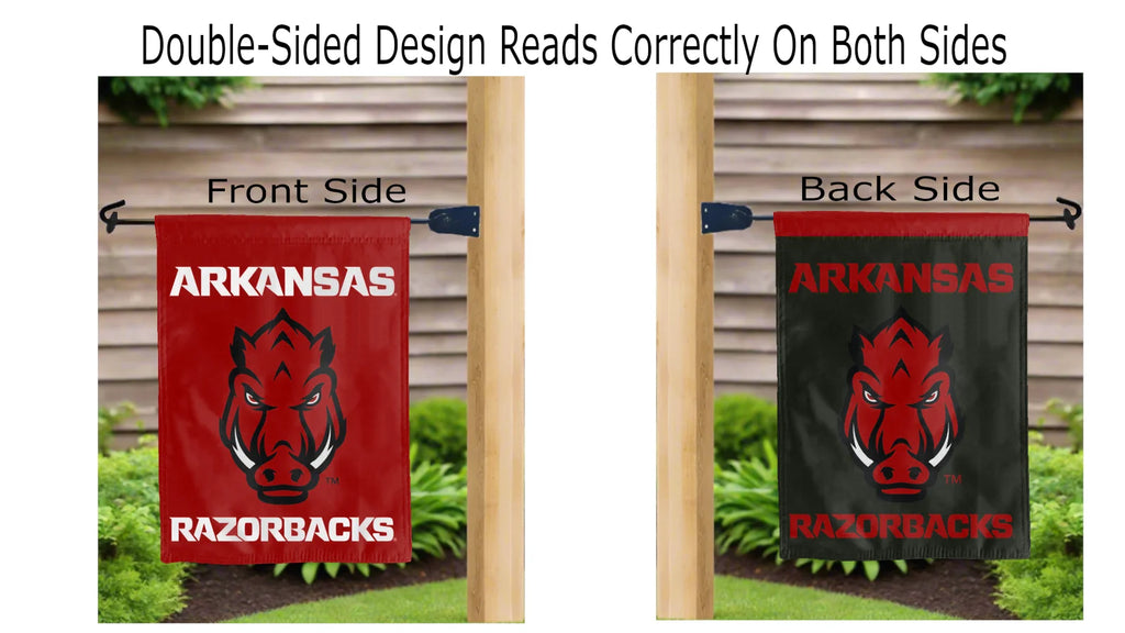 University of Arkansas - Razorbacks Double Sided Garden Flag