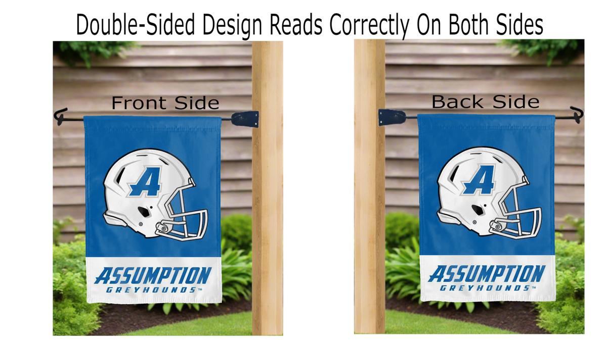 Assumption College - Football Garden Flag