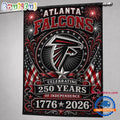 Atlanta Falcons NFL 250 Years of Freedom 1776-2026 Flag