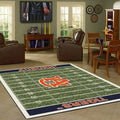 Auburn Tigers Rug - Fan Field Design for Fans Green and Orange