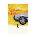 Back to the Future (1985) Movie Poster ‚Äî DeLorean Illustrated Art Print | Sci-Fi Wall Art
