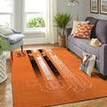 Modern Sport Style Rug for Living Room Decor Bla...