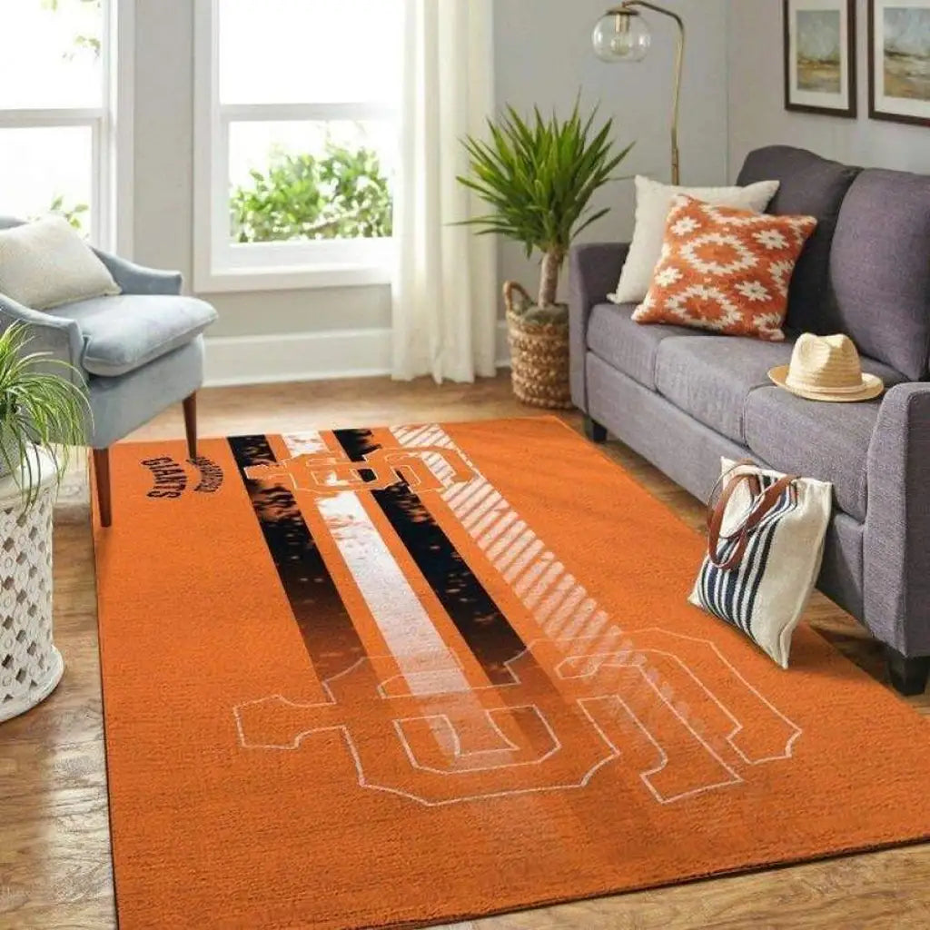 Modern Sport Style Rug for Living Room Decor Bla...
