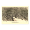 Baltimore 1912 Panoramic Map Poster ‚Äî Maryland Bird‚Äôs-Eye View Print | Vintage Map Wall Art