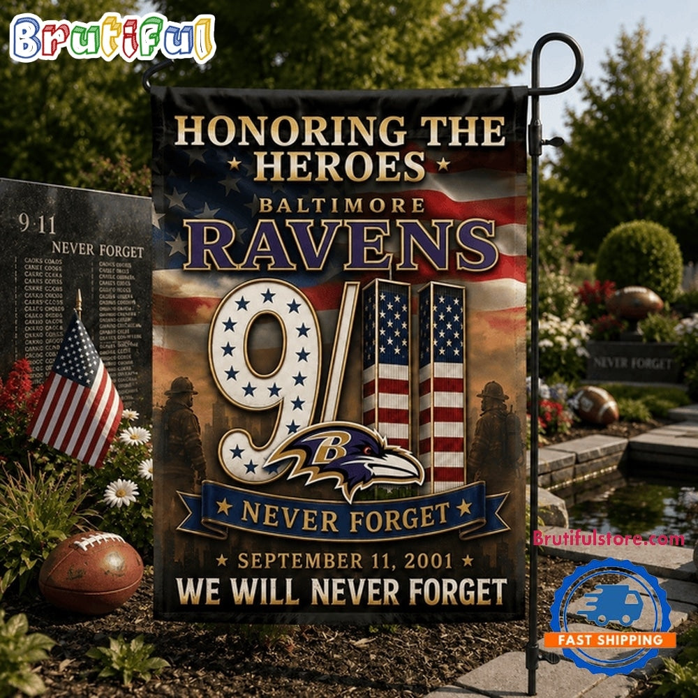 Baltimore Ravens NFL We Will Never Forget 9 11 Flag