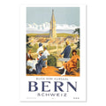 Bern ‚Äî View from the Kursaal ‚Äî Vintage 1930s Travel Poster | Switzerland Wall Art
