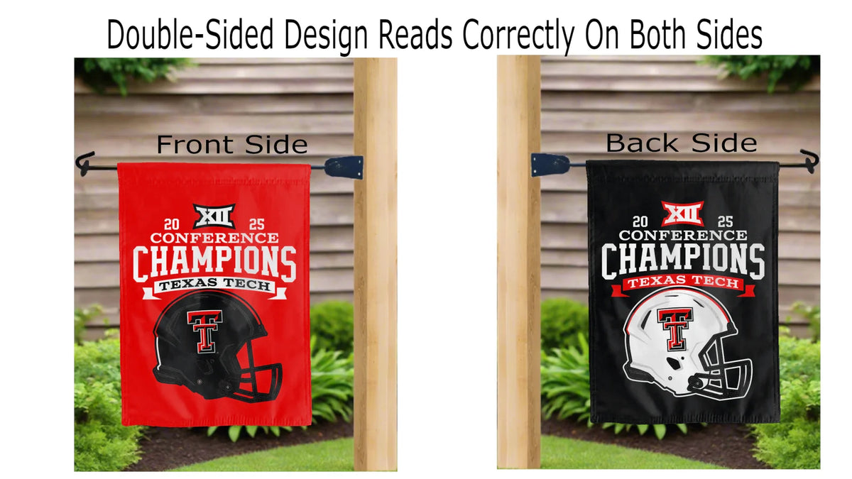 Texas Tech BIG 12 Football Champions Garden Flag
