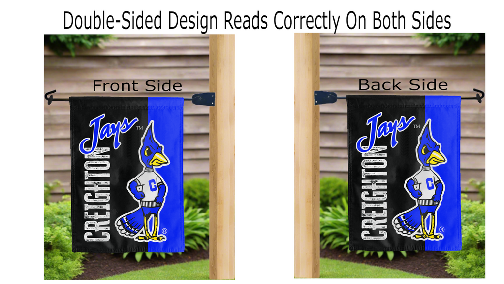Creighton University Vintage Double Sided Garden Flag