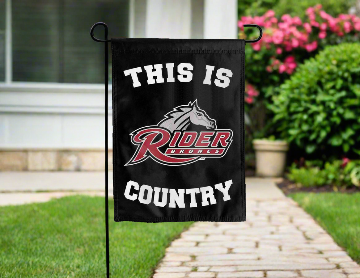 Rider University - This Is Rider Broncs Country Garden Flag