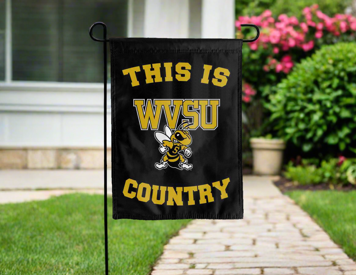 West Virginia State University - Thsi Is WVSU Yellow Jackets Country Garden Flag