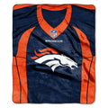 Denver Broncos Plush Jersey Blanket 50×60