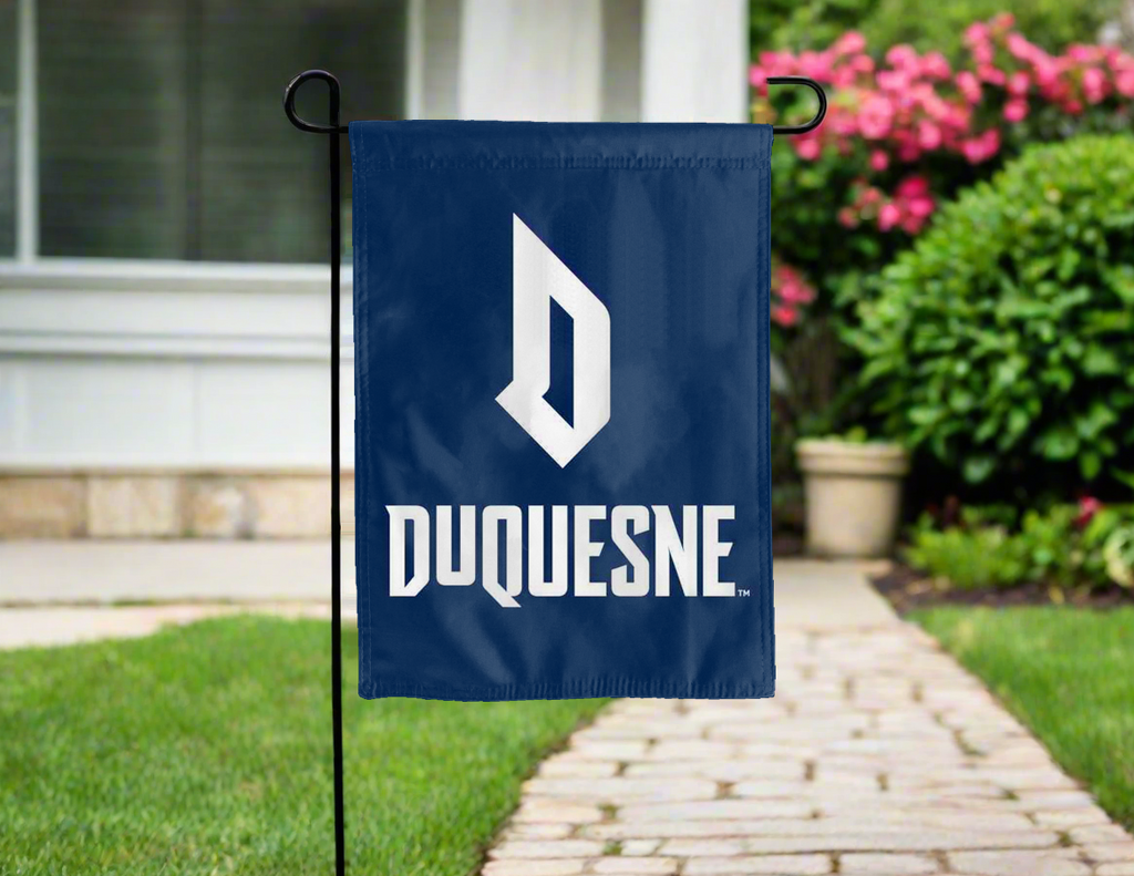 Blue Duquesne University Double Sided Garden Flag