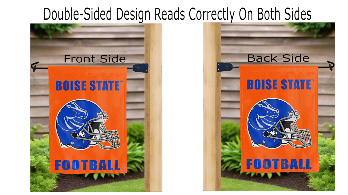 Boise State University - Football Double Sided Garden Flag