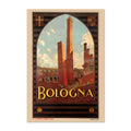 Bologna ‚Äî Vintage 1920s Travel Poster | Italy Wall Art