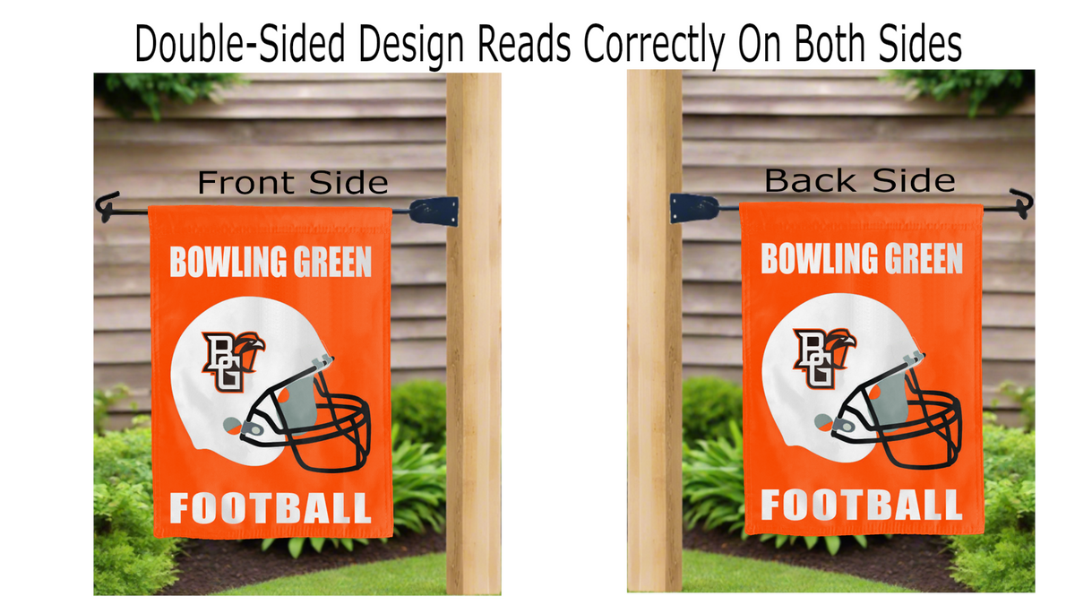 Bowling Green State University - Football Double Sided Garden Flag