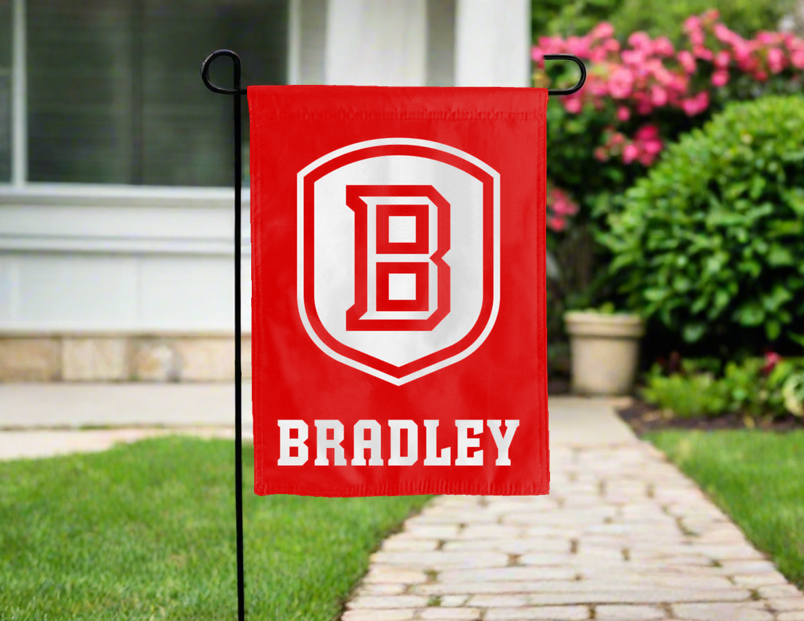 Bradley University - Braves Double Sided Garden Flag