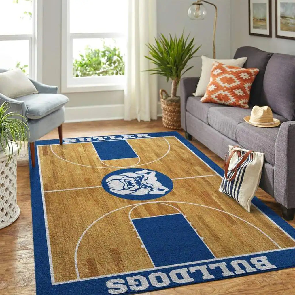 Court Design Carpet for Living Room Decor Black and Green