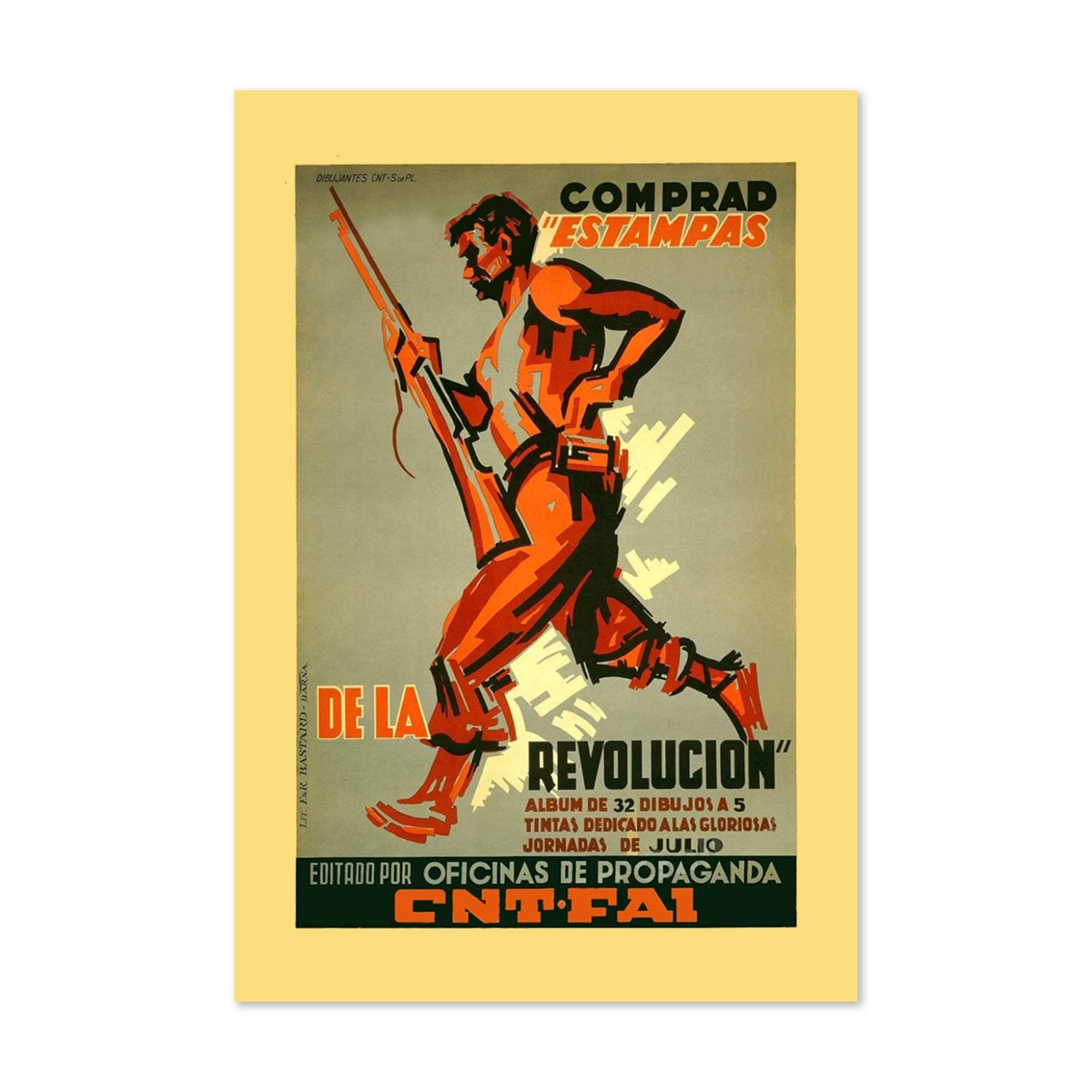 Buy Prints of the Revolution ‚Äî CNT FAI ‚Äî Spanish Civil War Poster 1930s | Vintage Propaganda Wall Art