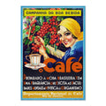 Caf√© ‚Äî Brazilian Coffee ‚Äî Vintage 1930s Travel Poster | Coffee Wall Art