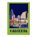 Calcutta by Night ‚Äî Vintage 1938 Travel Poster | India Wall Art