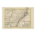 Carolina 1732 Map Poster ‚Äî Colonial Carolina Map Print | Vintage Map Wall Art