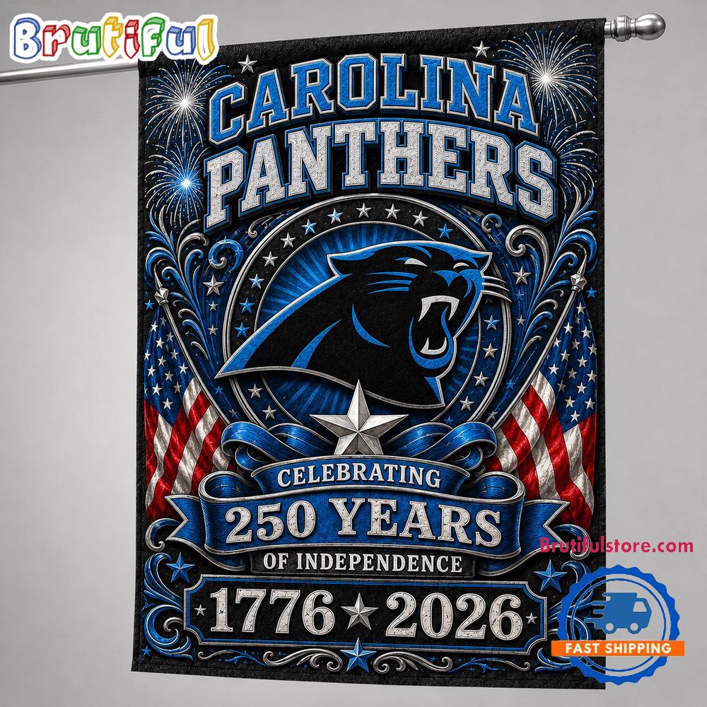 Carolina Panthers NFL 250 Years of Freedom 1776-2026 Flag