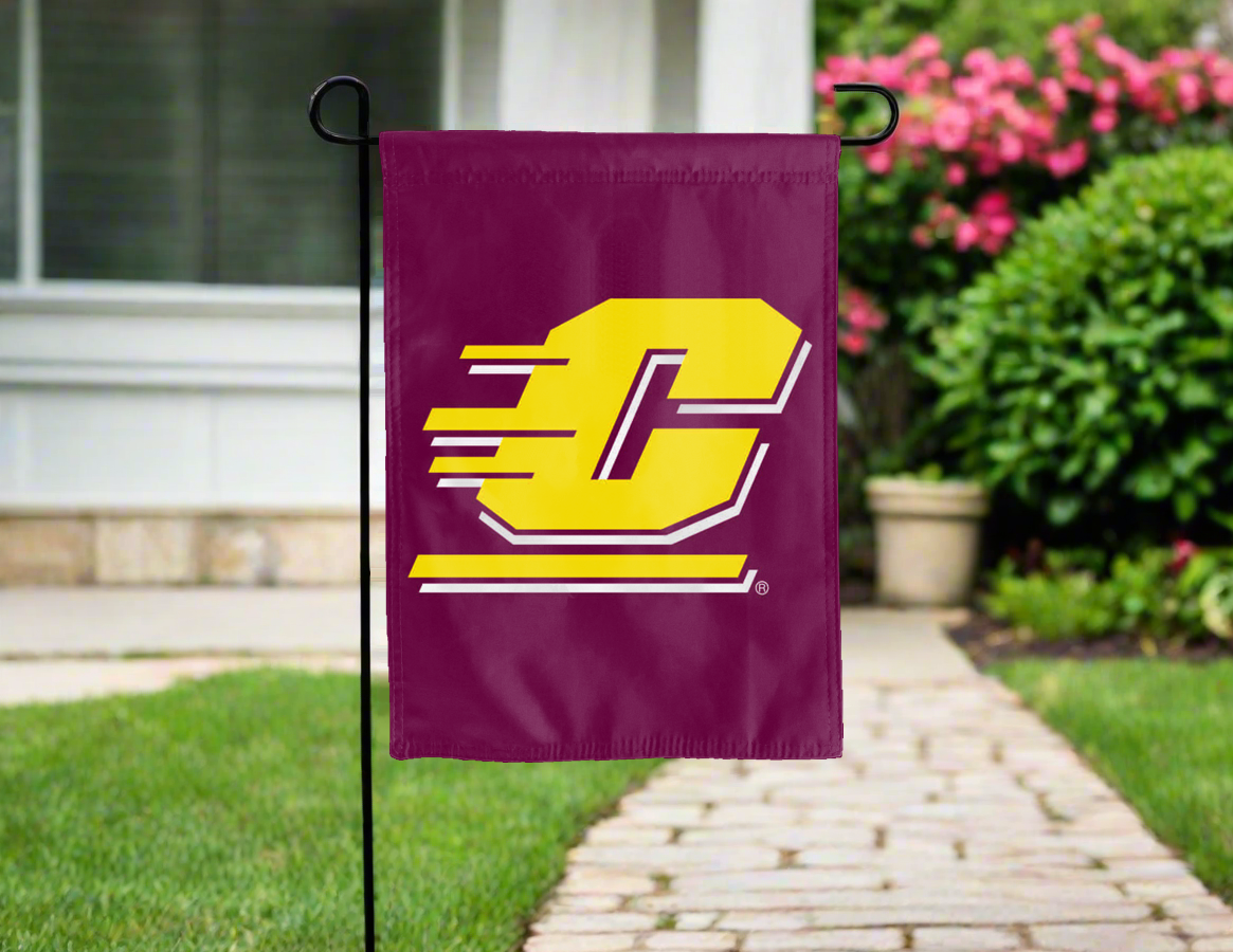 Central Michigan University - Chippewas Double Sided Garden Flag