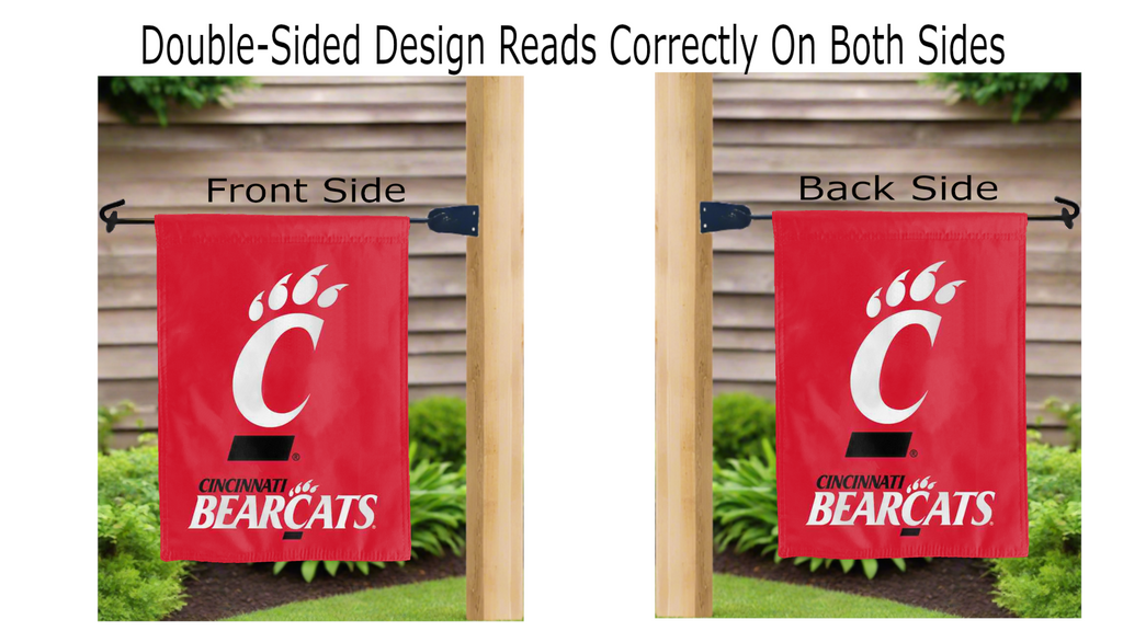 University of Cincinnati - Bearcats Red Garden Flag