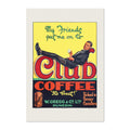 Club Coffee Poster ‚Äî 1920s Vintage Coffee Advertising Print | Vintage Kitchen Wall Art