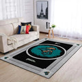 Rug Coastal Carolina Coastal Inspired Living Room Decor Black and Teal