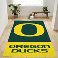 Oregon Ducks Rug - Area Home Decor Carpet Green and Yellow