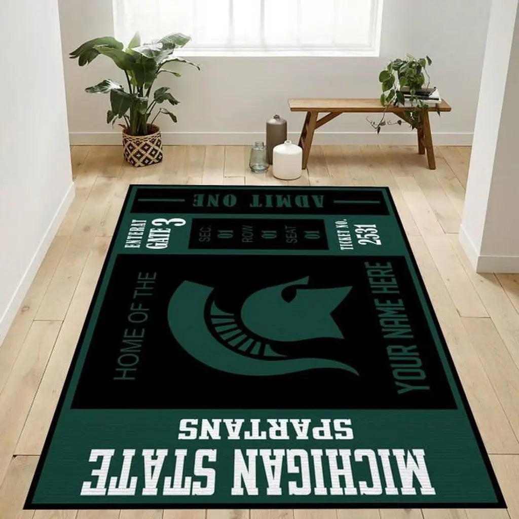 Michigan State Rug Ð Spartans Custom Ticke...