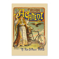 Cycles Acat√®ne Poster ‚Äî 1890s Paris Bicycle Advertising Print | Art Nouveau Wall Art