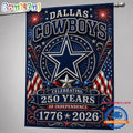 Dallas Cowboys NFL 250 Years of Freedom 1776-2026 Flag
