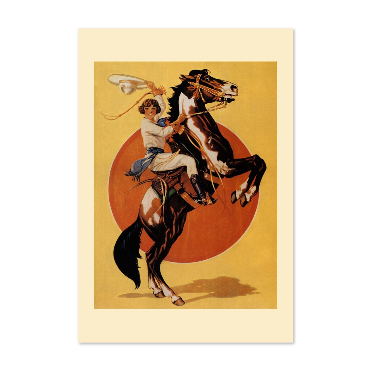 Days of the Golden West Rodeo ‚Äî Vintage 1933 Advertising Poster | Rodeo Wall Art