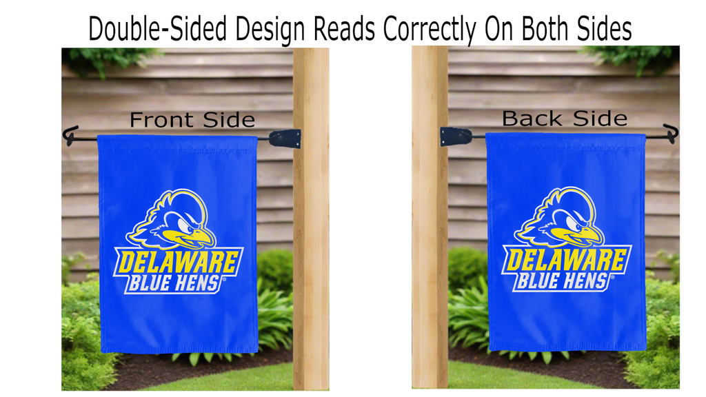 University of Delaware - Blue Hens Double Sided Garden Flag