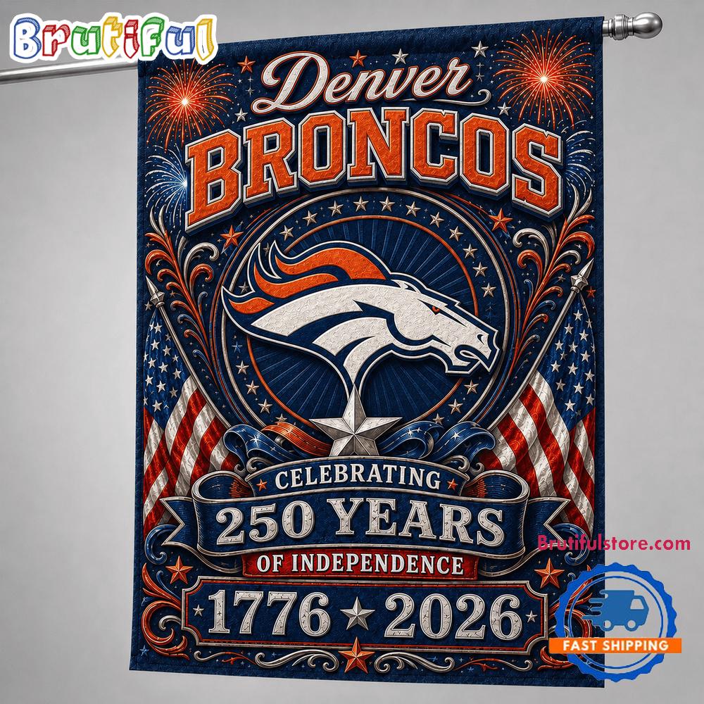 Denver Broncos NFL 250 Years of Freedom 1776-2026 Flag