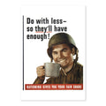 Do With Less ‚Äî So They‚Äôll Have Enough ‚Äî WWII Poster 1943 | Vintage War Wall Art