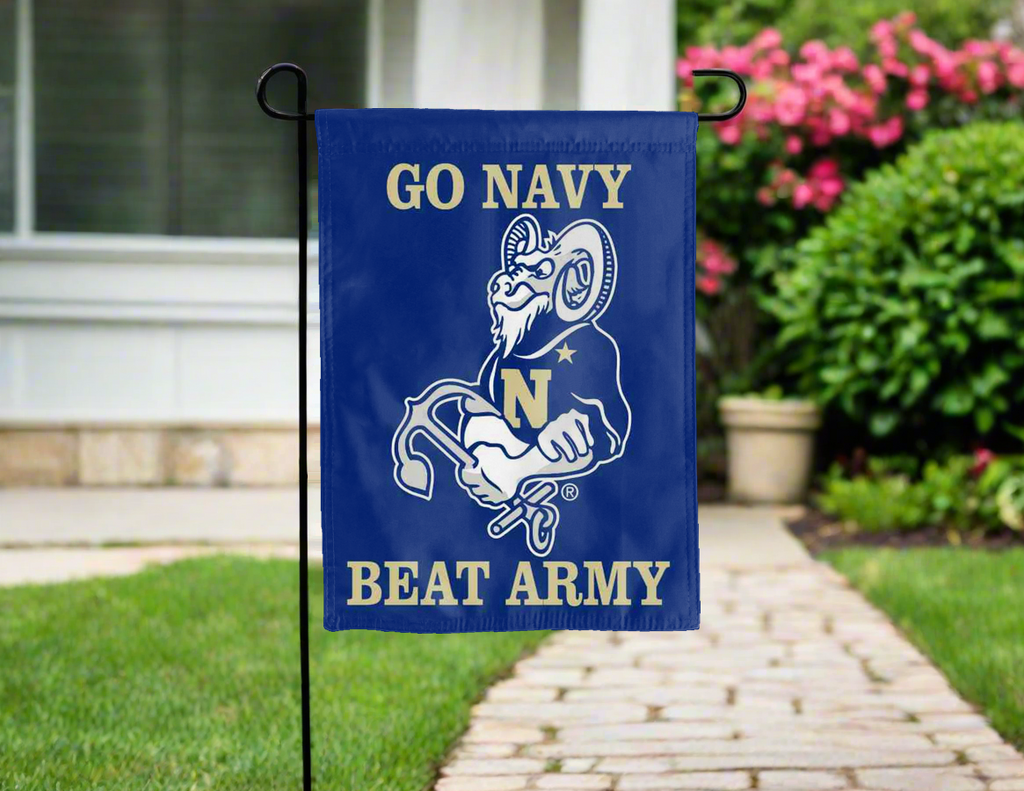 Naval Academy - Go Navy Beat Army Double Sided Garden Flag
