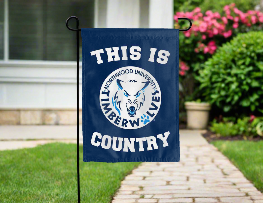 Northwood Timberwolves Country Double Sided Garden Flag