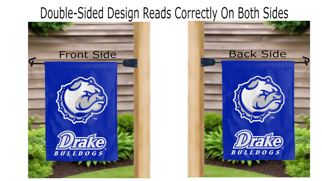 Drake University - Bulldogs Double Sided Garden Flag