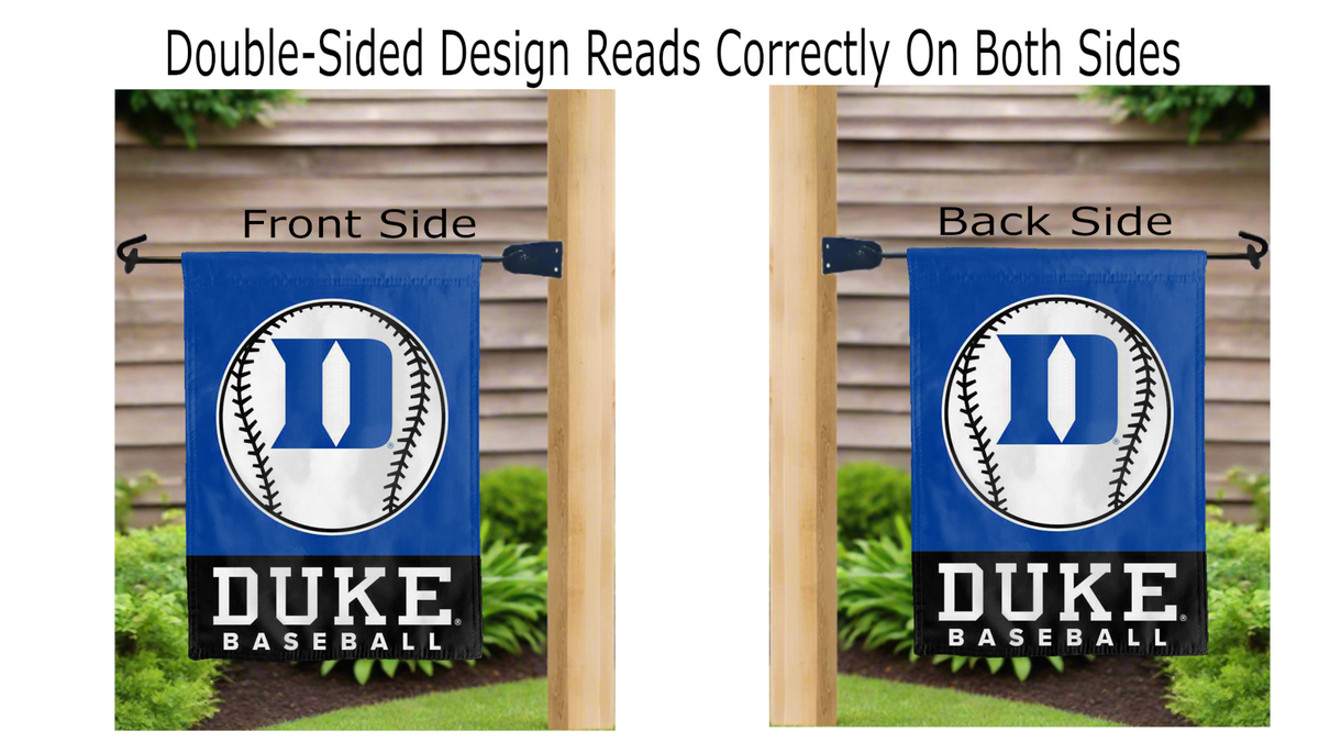 Duke Baseball Double Sided Garden Flag