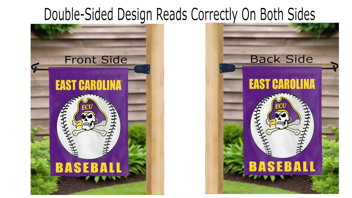 East Carolina University - Baseball Double Sided Garden Flag