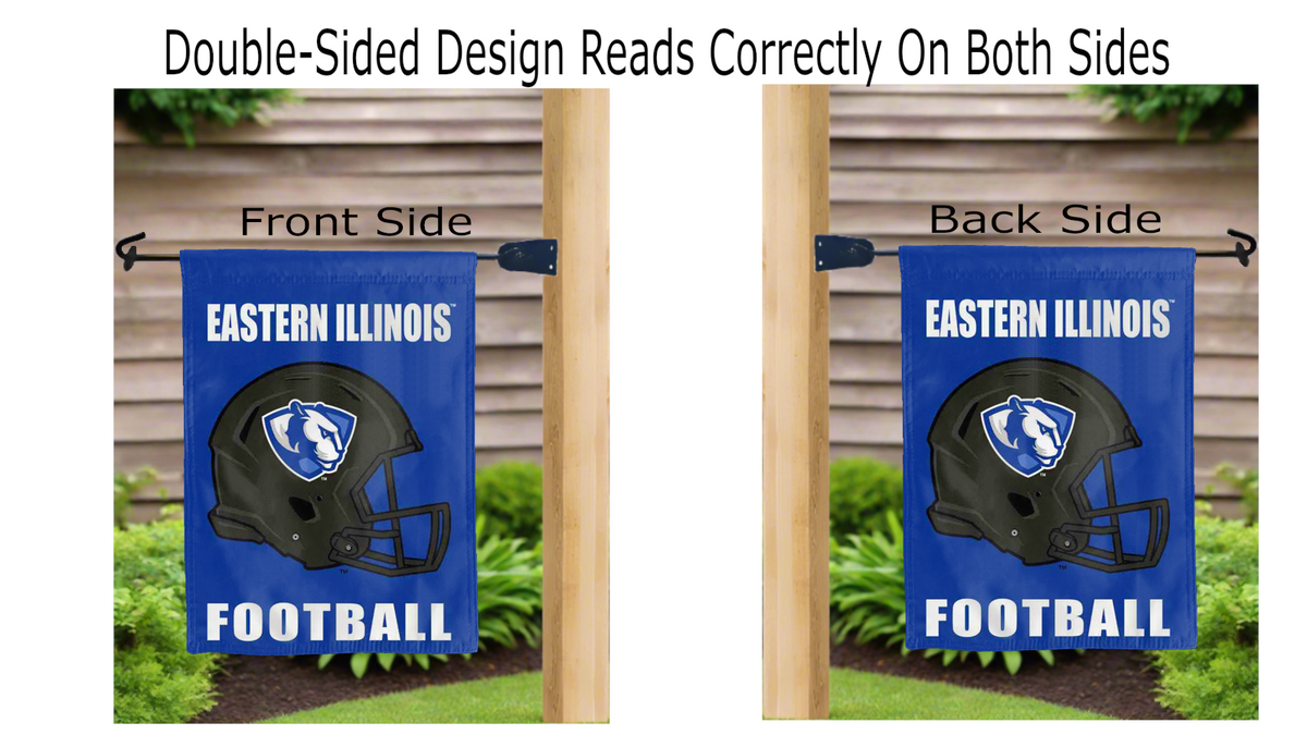 Eastern Illinois University - Football Double Sided Garden Flag