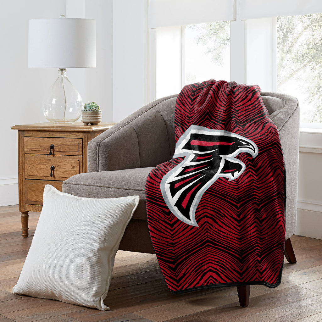Zubaz x Northwest NFL Atlanta Falcons Zubified Raschel Throw Blanket (50 x 60)